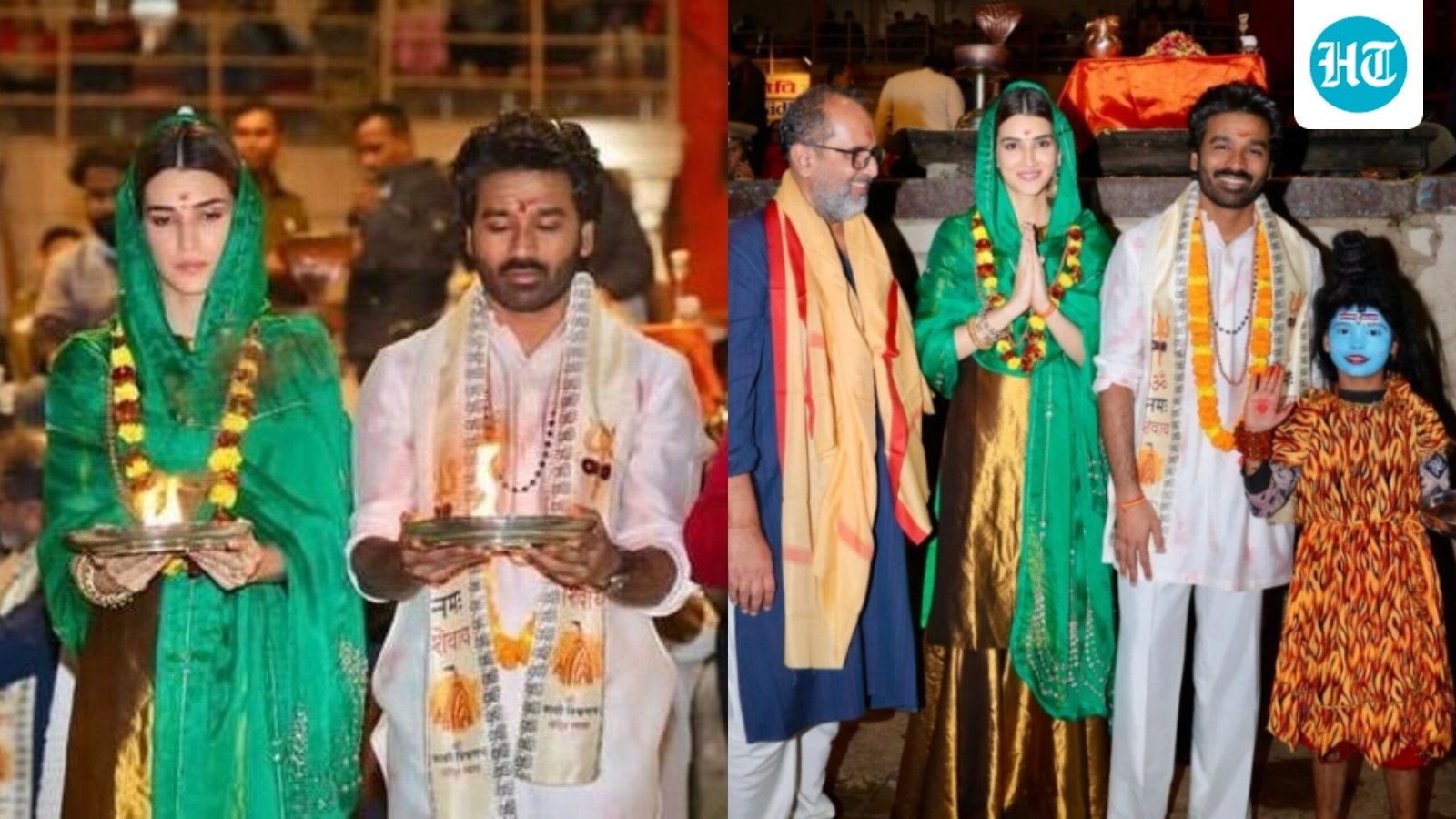 Dhanush recreates Kundan’s Raanjhana scene, performs Ganga aarti with Kriti Sanon during trip to Varanasi