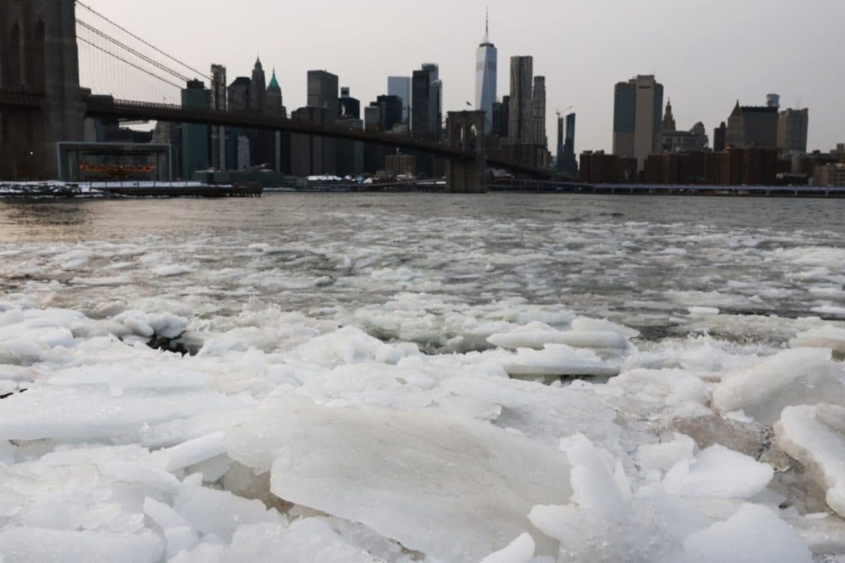 Deadly Winter Storm Grips US As Deep Freeze Continues, Hudson River Fills With Ice