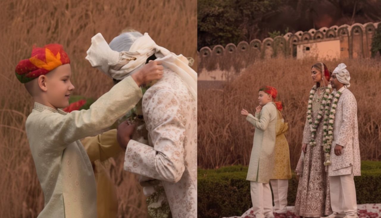 Unscripted wedding moment: Kids steal the show as varmala ceremony takes a hilarious turn