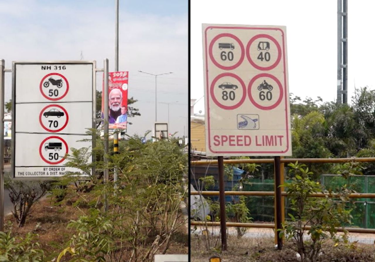 Conflicting speed limits on Bhubaneswar–Puri NH results in confusion & challans