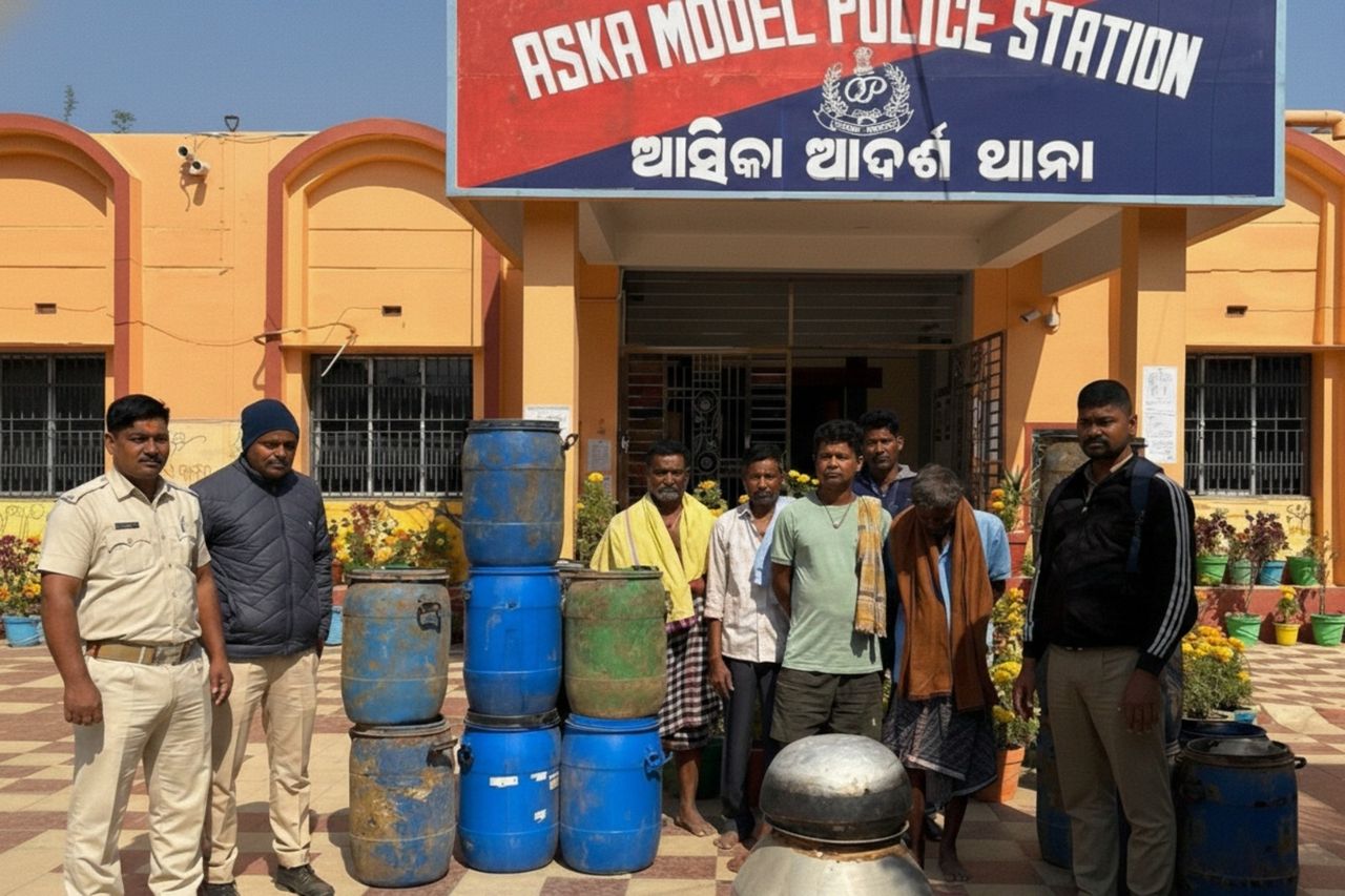 Illegal liquor and gambling crackdown in Odisha, 34 arrested