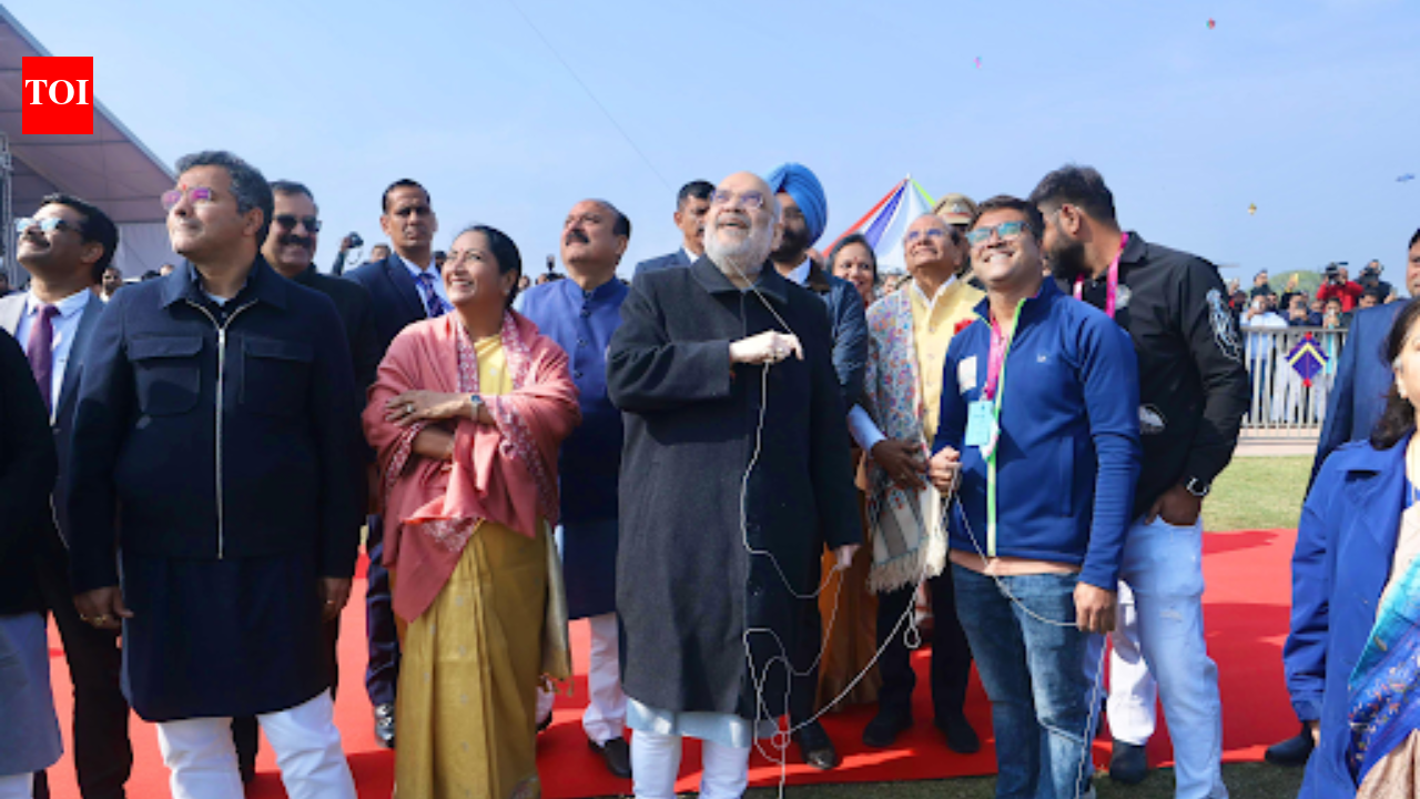 Amit Shah inaugurates third international kite festival at Baansera Park in Delhi