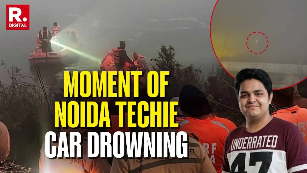 On Cam: Moment Noida Techie Yuvraj Mehta Drowned In A Ditch