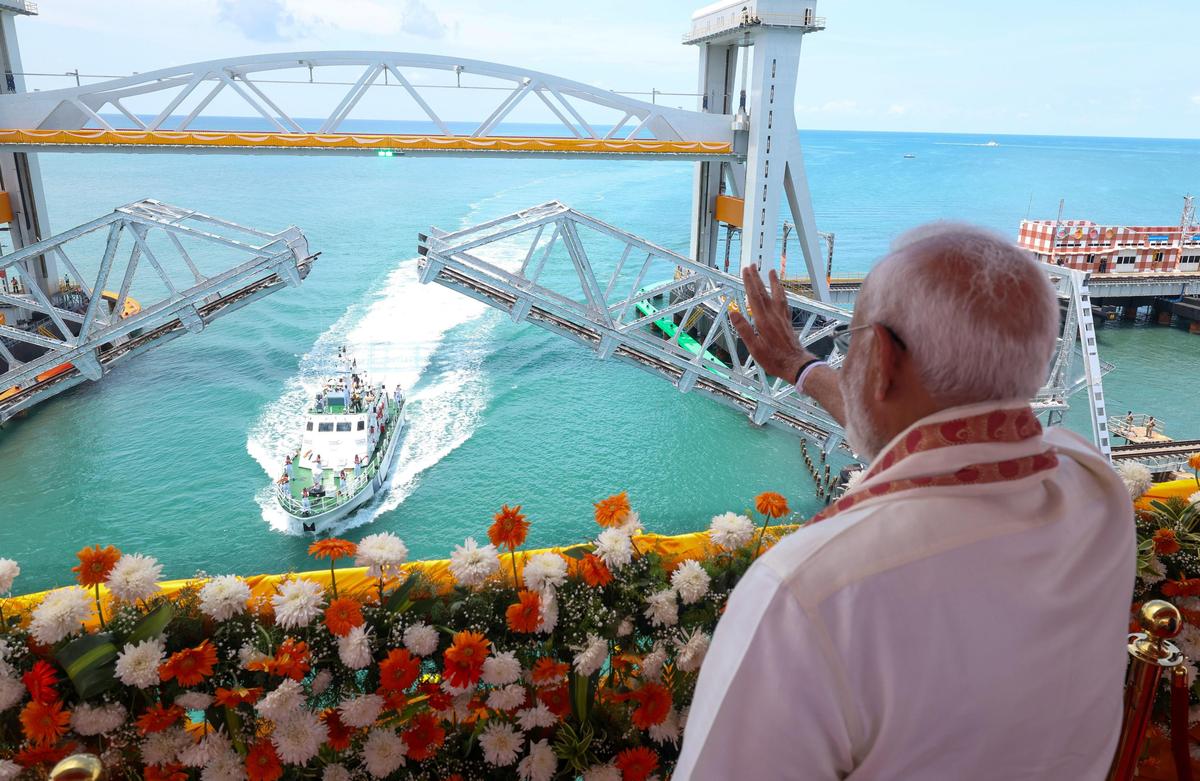 Watch: Historic Pamban bridge opens, possibly for the last time