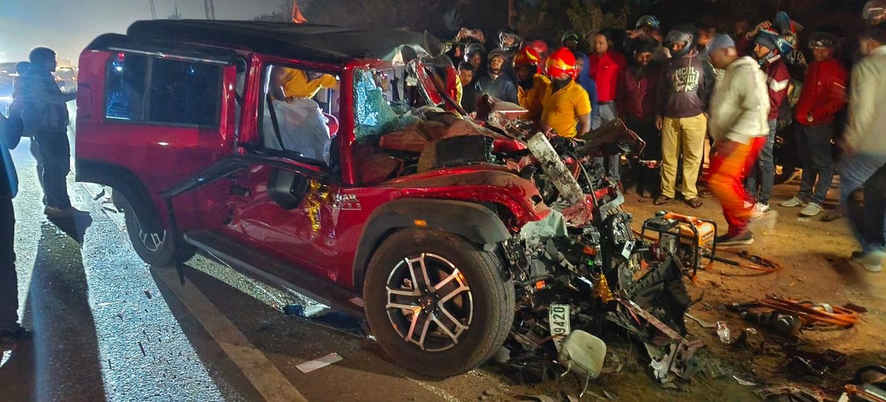 Three killed, one critical as speeding Thar SUV crashes into trailer truck on Bhubaneswar outskirts