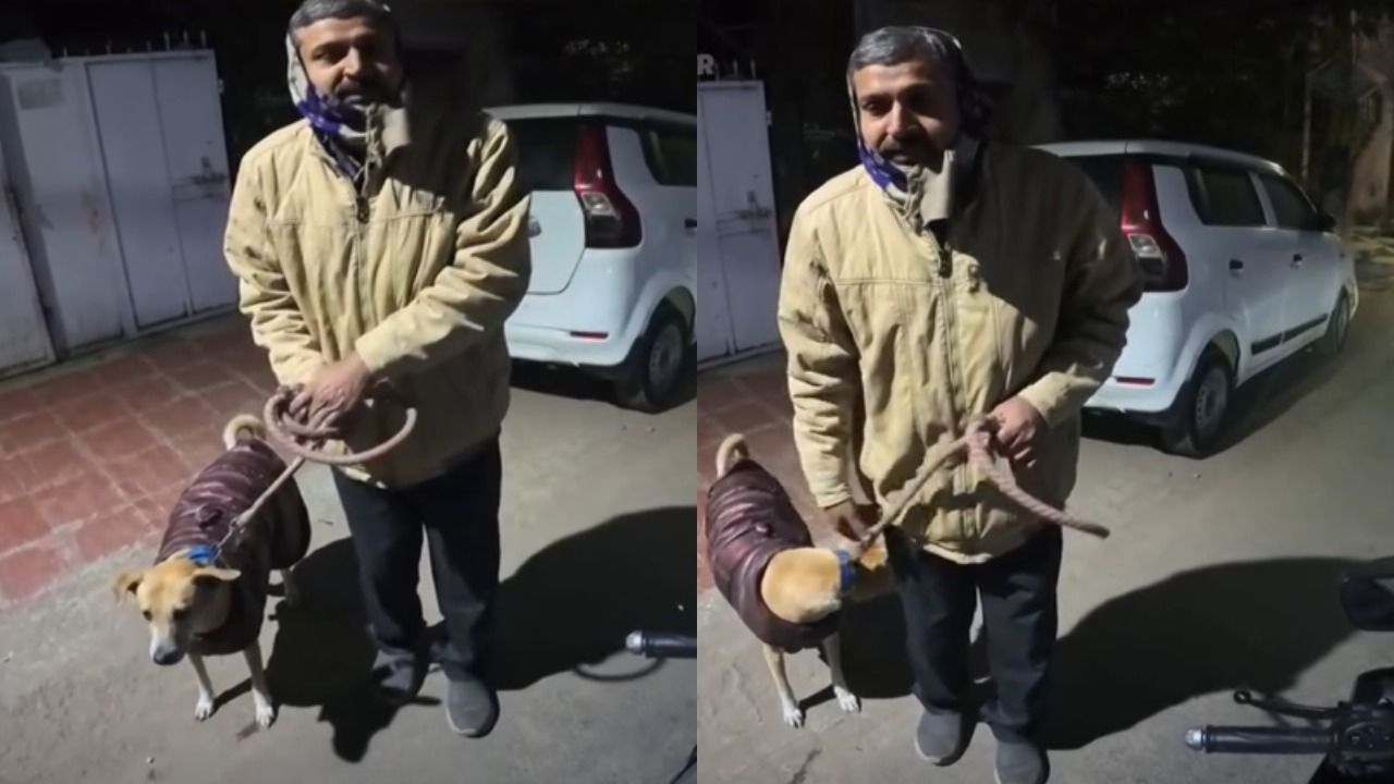 Rapido rider wins hearts after helping elderly man take sick dog to doctor in Lucknow; watch