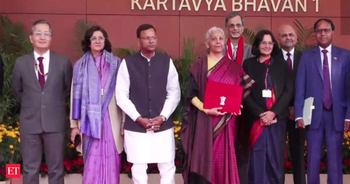 FM Nirmala Sitharaman leaves for Rashtrapati Bhavan with ‘Digital Bahi-Khata’ ahead of Union Budget presentation