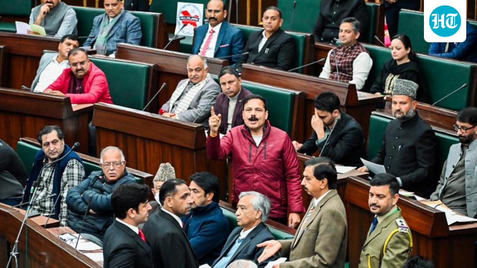 BJP MLAs trigger uproar in J&K assembly over National Law University for Jammu