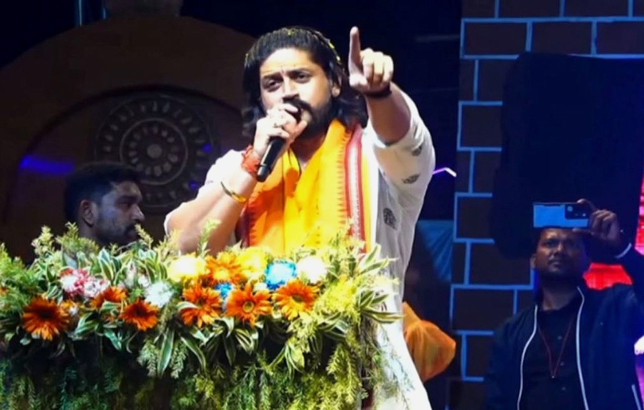 BJP leader Arindam Ray ‘targets BJD’s Pranab Prakash Das during Jajpur mahotsav’