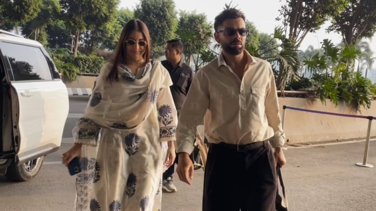 Watch: Anushka Sharma-Virat Kohli Twin In White As They Jet Off Together From Mumbai