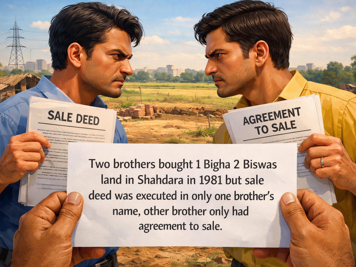 Partition deed of ancestral land fails as children lose land battle; Delhi HC Backs sale deed over agreement to sale