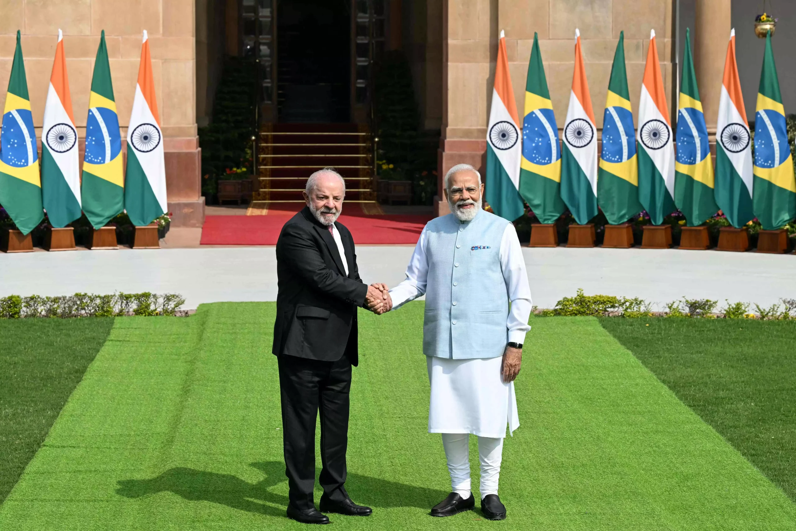 PM Modi Meets Brazilian President Luiz Inacio Lula da Silva