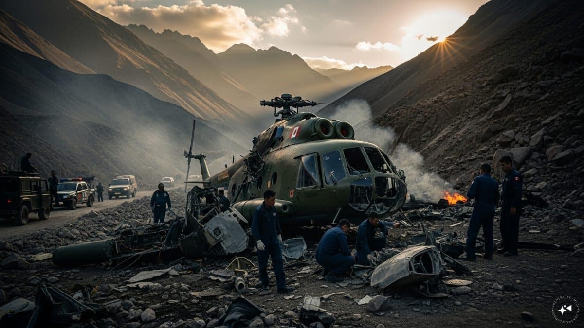 15 killed as military helicopter crashes during flood rescue in Peru