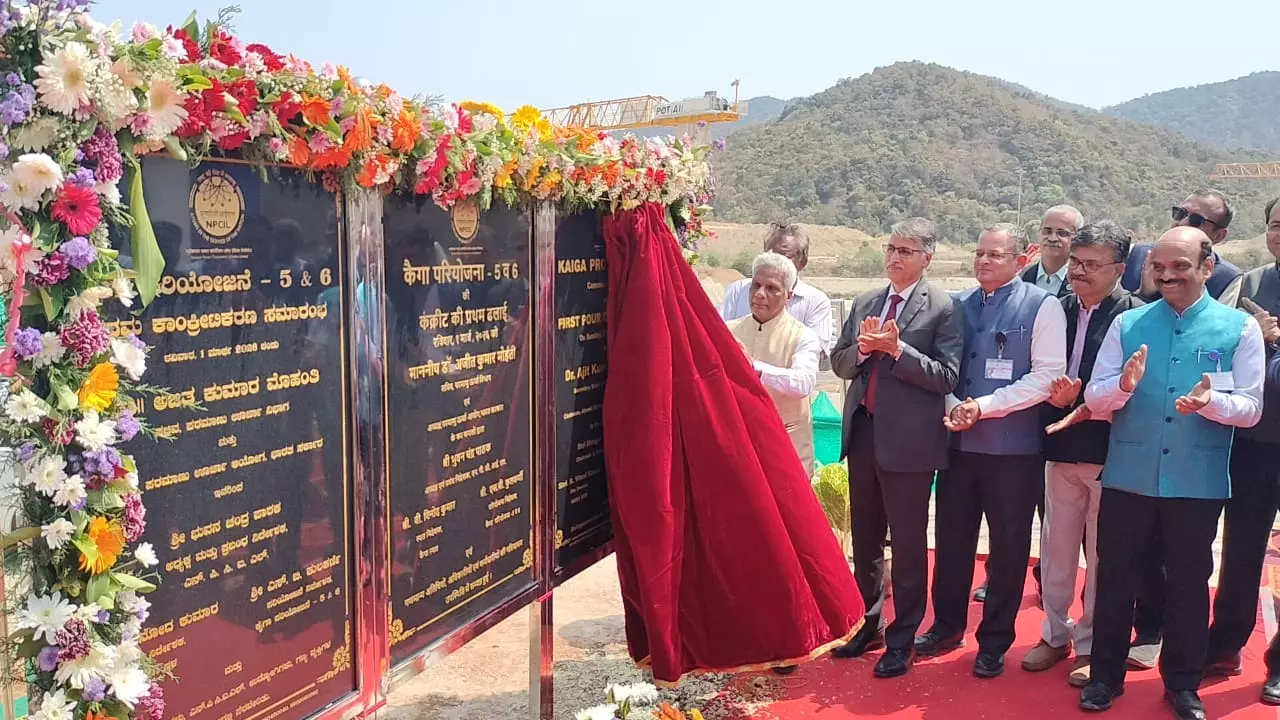 First Pour of Concrete of Kaiga Units-5 and 6 Held