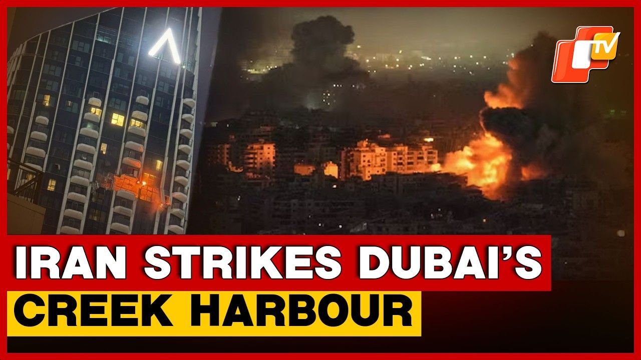 Iran Drone Hits Dubai Creek Harbour Tower, Fire Breaks Out Amid Escalating War