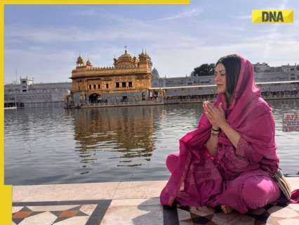 Hansika Motwani makes first public appearance after divorce, seeks peace, blessing at Golden Temple: ‘Held by him, always’