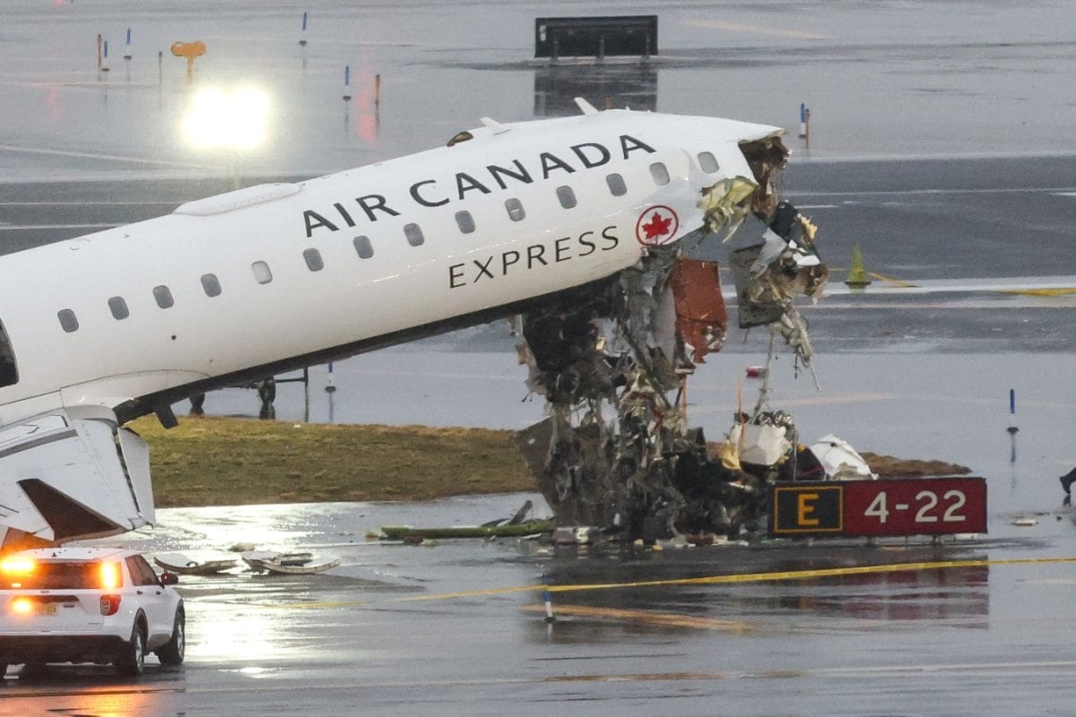 ‘Stop, Stop..I Messed Up’: Video Captures Moment When Air Canada Jet Crashed Into Fire Truck At NY Airport
