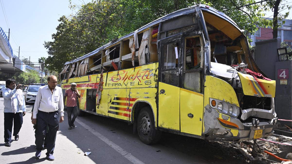 Two killed, 23 injured as sleeper bus overturns in central Delhi
