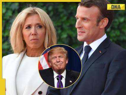 French President Emmanuel Macron reacts to Donald Trump mocking him saying ‘his wife treats him badly’: ‘Not elegant’