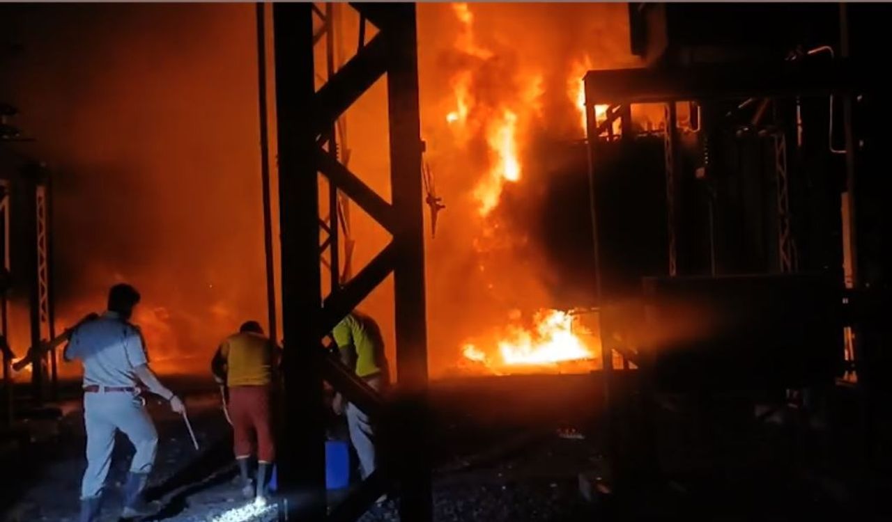 Explosion triggers major fire at Railway grid in Odisha’s Sundargarh