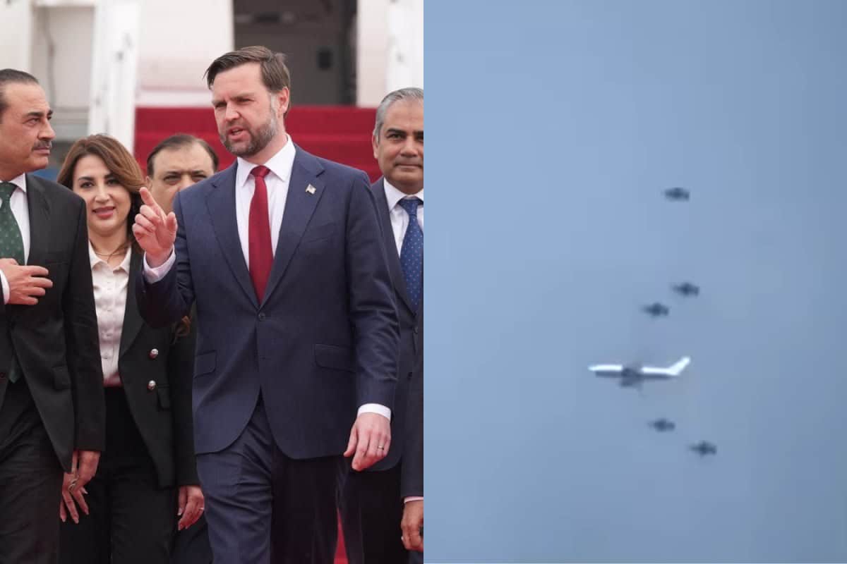 Pakistani Fighter Jets Escort JD Vance As He Arrives In Islamabad For Talks With Iran | Video