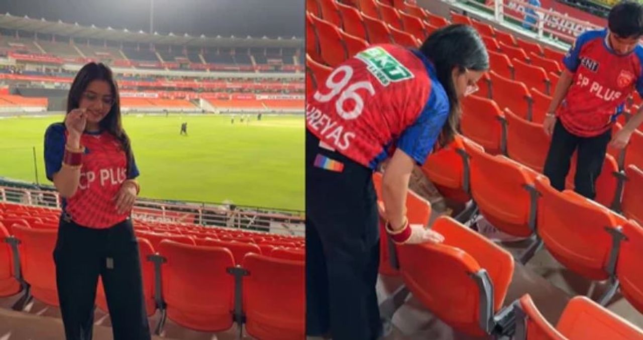 Doing reel turns costly as woman loses expensive ring during IPL match, watch