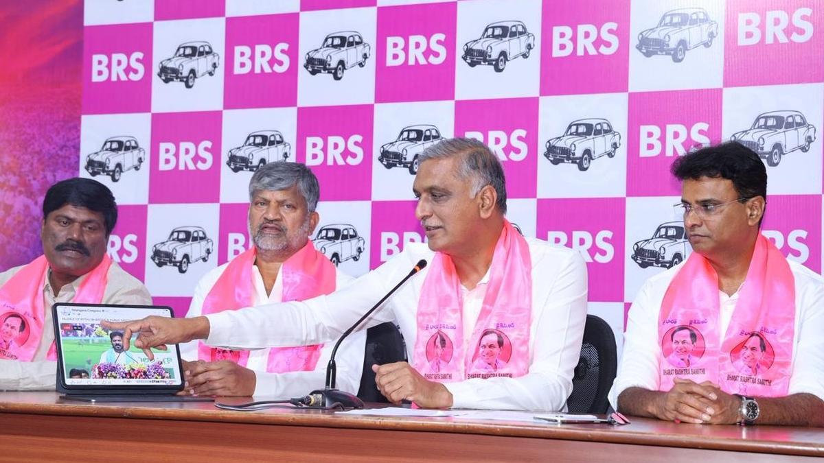 Harish Rao hits back at Revanth for remarks on KCR, claims on Yellampally, Kaleshwaram