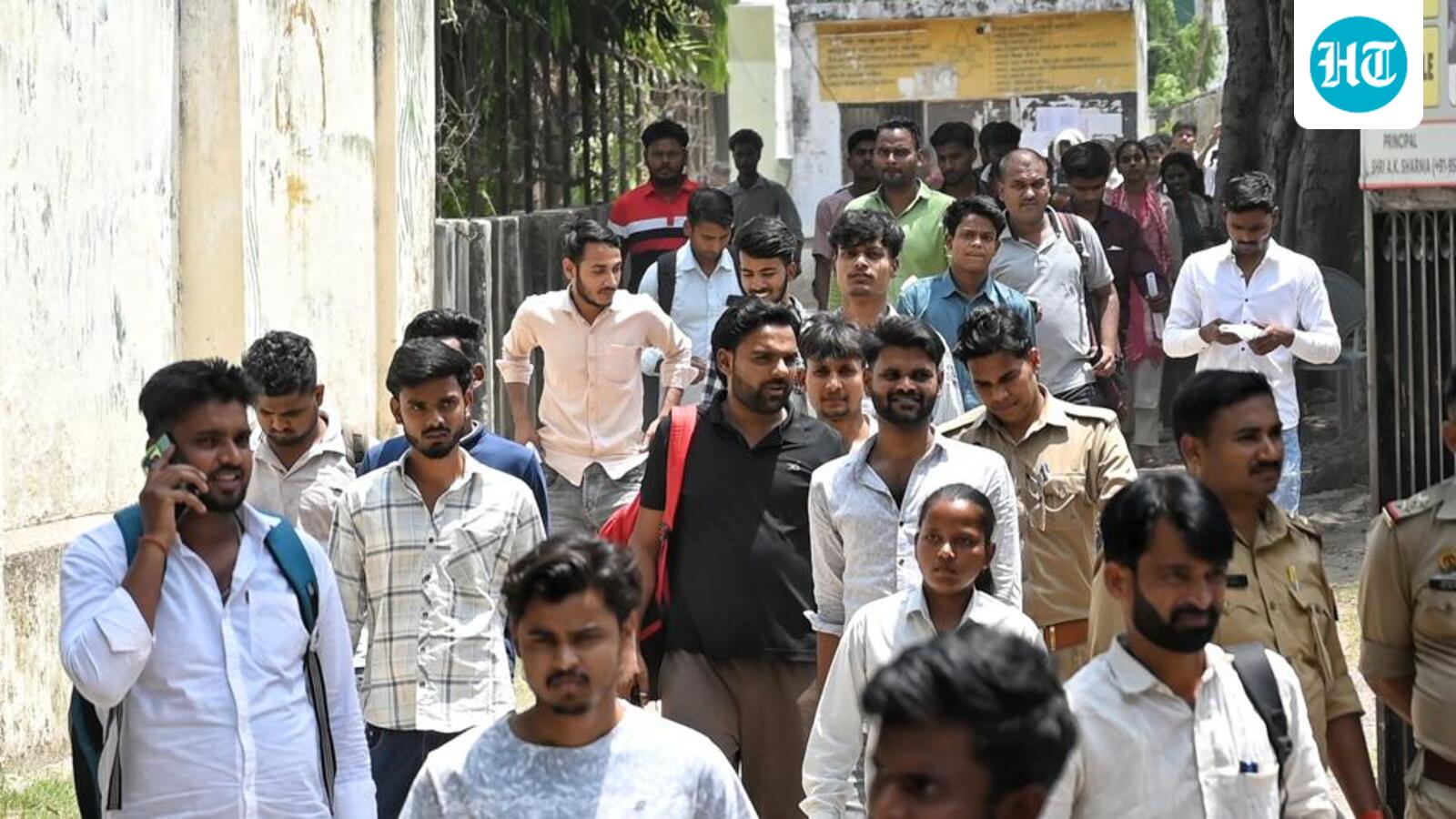 UP Home Guard exam: Driven by hope and resilience, job seekers throng centres