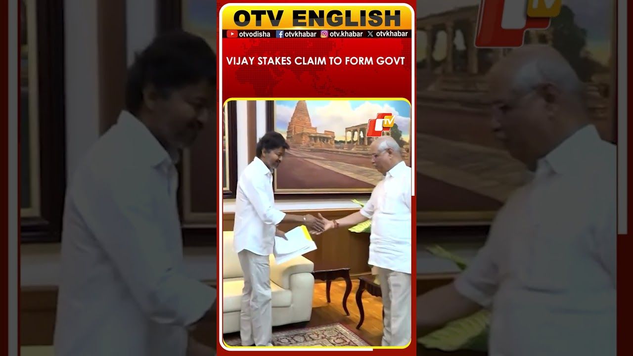 TVK Chief Vijay Meets Governor, Stakes Claim In Tamil Nadu