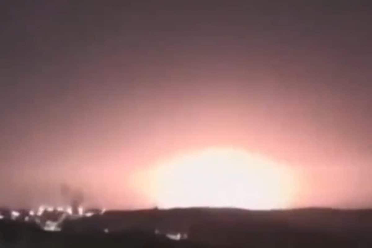 Massive Fireball Seen Near Jerusalem After Explosion At Israeli Defence Facility | Video